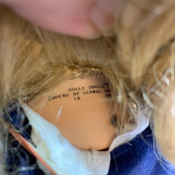 Pair Of Dolly Dingle, Billie Bumps Porcelain Musical Collector Dolls, Sailors! - Picture 4 of 5